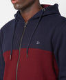 Sporto Men's Zippered Hoodie Jacket - Navy