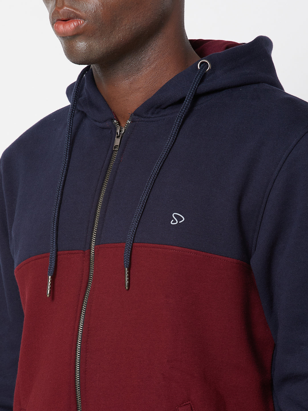 Sporto Men's Zippered Hoodie Jacket - Navy