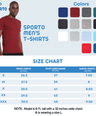 Sporto Men's Round Neck Cotton Tee - Light Iris Blue