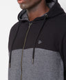 Sporto Men's Zippered Hoodie Jacket - Black
