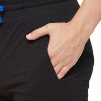 Sporto Men's Solid Casual Lounge Shorts - Black