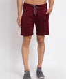 Sporto Men's Solid Lounge Shorts - Burgundy