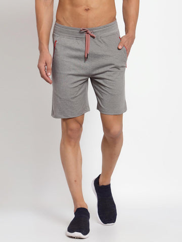 Sporto Men's Cotton Lounge Shorts - Mid Grey - Sporto by Macho