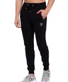 Sporto Men's Black Joggers of Fleece Terry Fabric