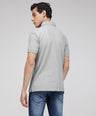 Sporto Men's Solid Polo T-Shirt - Grey
