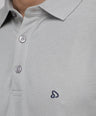 Sporto Men's Solid Polo T-Shirt - Grey