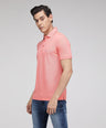 Sporto Men's Solid Polo T-Shirt - Shell Pink
