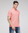 Sporto Men's Solid Polo T-Shirt - Shell Pink