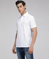 Sporto Men's Solid Polo T-Shirt - White