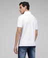Sporto Men's Solid Polo T-Shirt - White