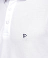Sporto Men's Solid Polo T-Shirt - White