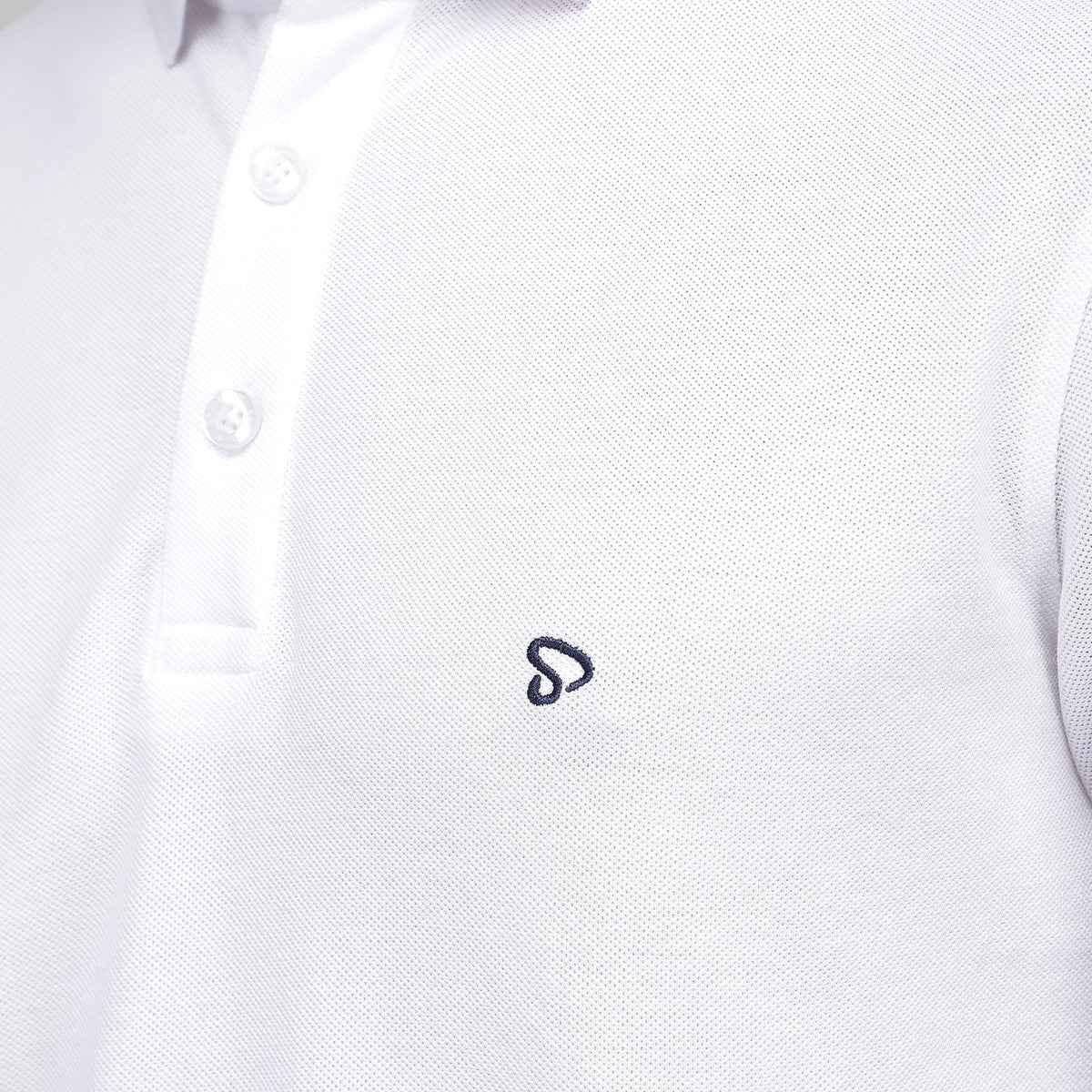 Sporto Men's Solid Polo T-Shirt - White
