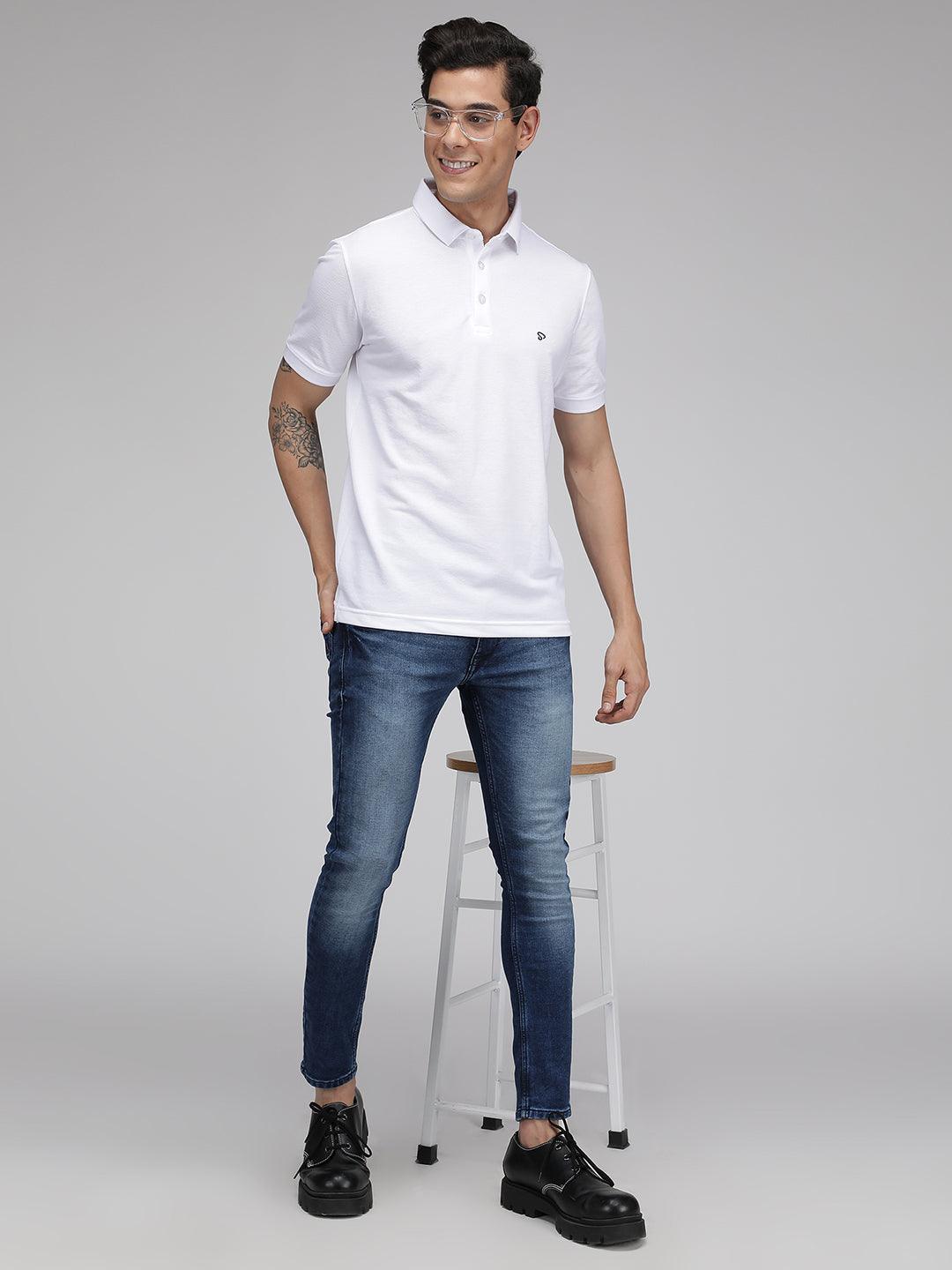 Sporto Men's Polo T-shirt - Pack of 2 [Red & White]