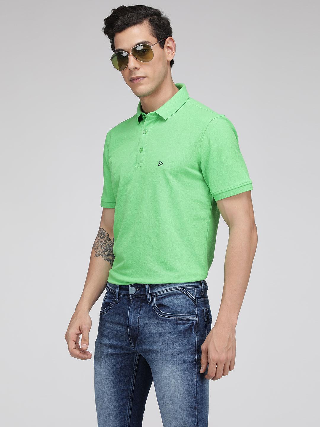 Sporto Men's Polo T-shirt - Pack of 2 [Yellow & Light Green]