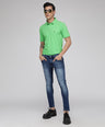 Sporto Men's Solid Polo T-Shirt -Tender Green