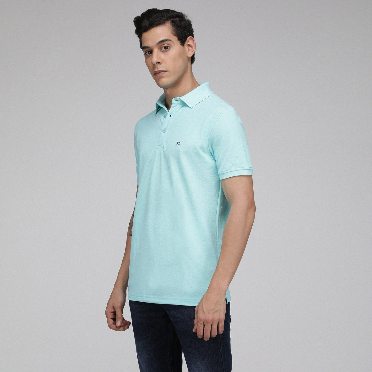 Sporto Men's Solid Polo T-Shirt - ISL Paradise