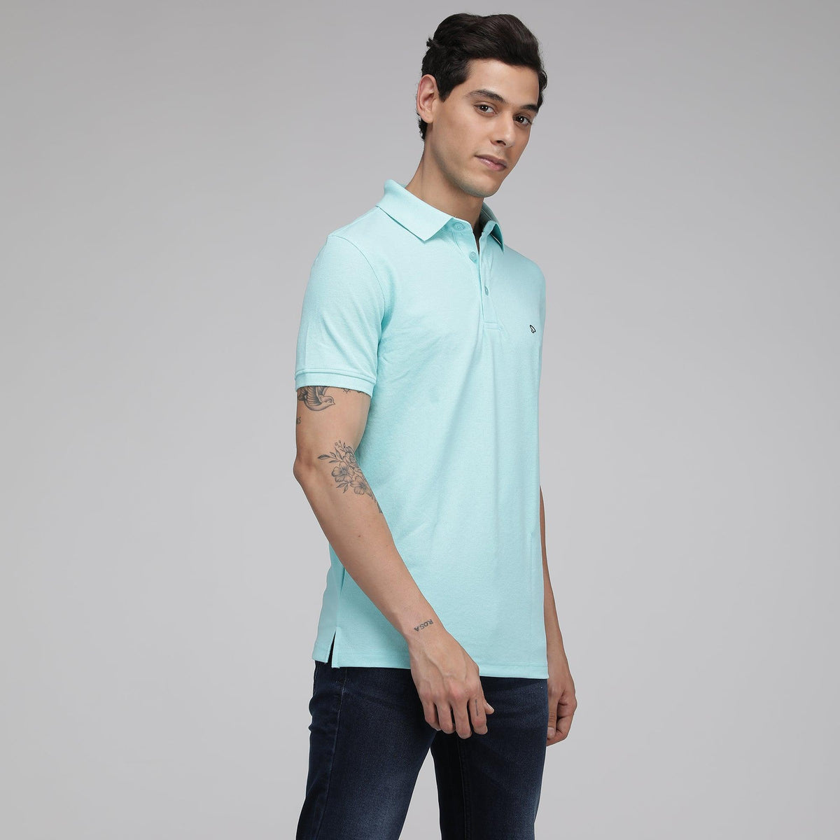 Sporto Men's Solid Polo T-Shirt - ISL Paradise