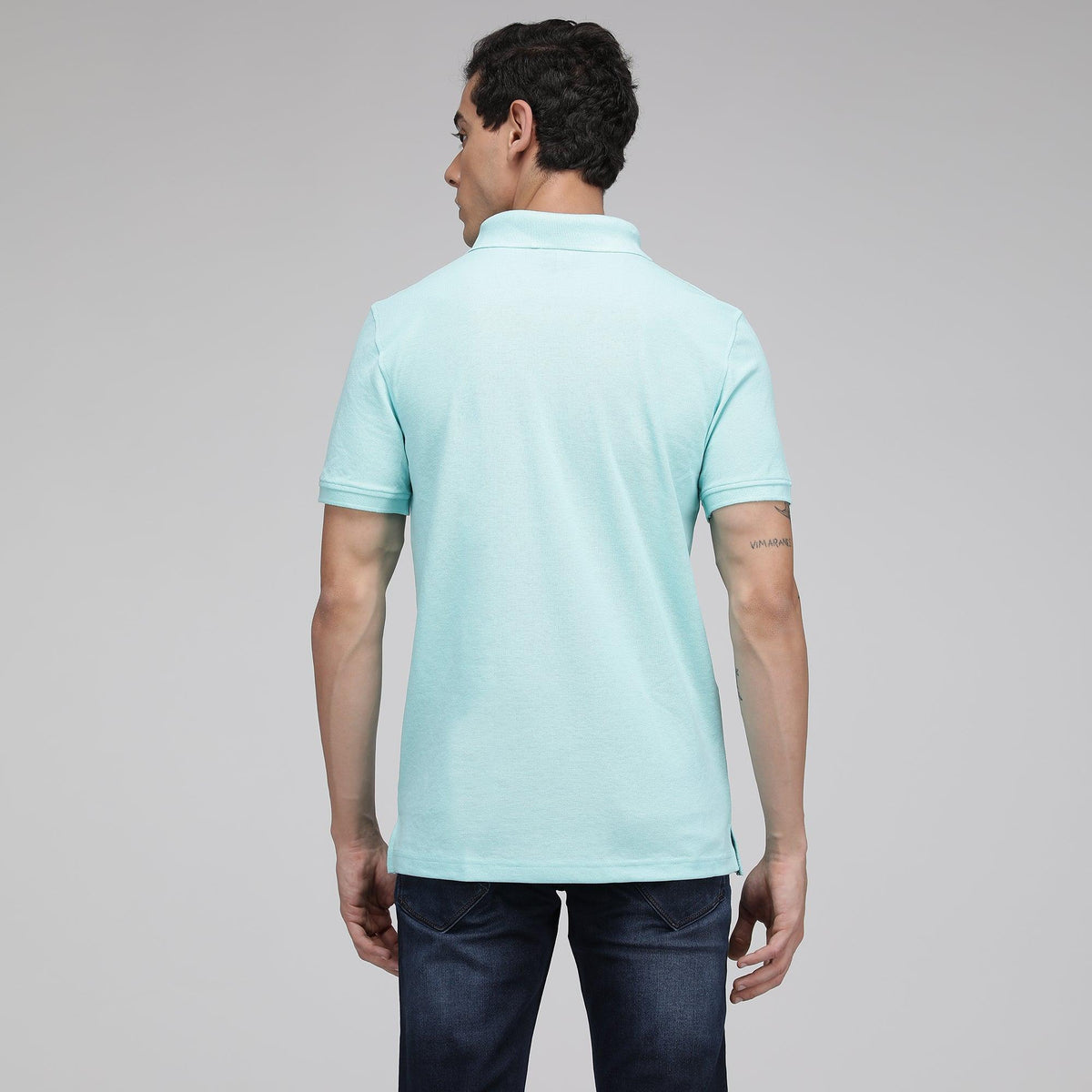 Sporto Men's Solid Polo T-Shirt - ISL Paradise