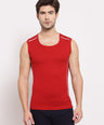 Men's Sleeveless Gym Vest Set of 2 (Red & Navy)