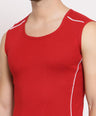 Men's Sleeveless Gym Vest Set of 2 (Red & Navy)