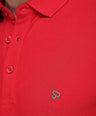 Sporto Men's Solid Polo T-Shirt - Red