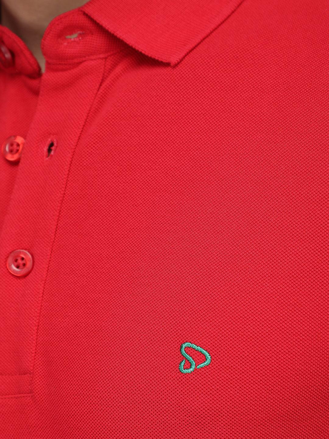 Sporto Men's Polo T-shirt - Pack of 2 [Red & White]