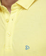 Sporto Men's Solid Polo T-Shirt - Yellow