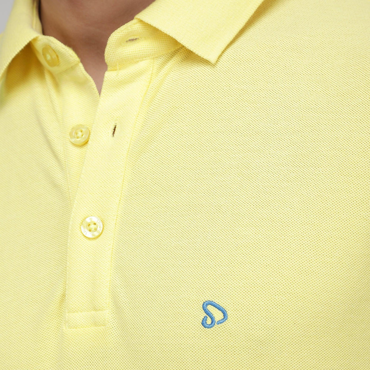 Sporto Men's Solid Polo T-Shirt - Yellow