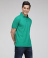 Sporto Men's Solid Polo T-Shirt - Green