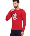 Sporto Men's Avenger logo Print T-shirt - Red