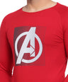 Sporto Men's Avenger logo Print T-shirt - Red