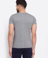Sporto Men's Thor Printed Half Sleeve T-Shirt - Grey Jaspe