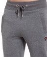 Sporto Anthra Melange Fleece Terry Joggers for Men