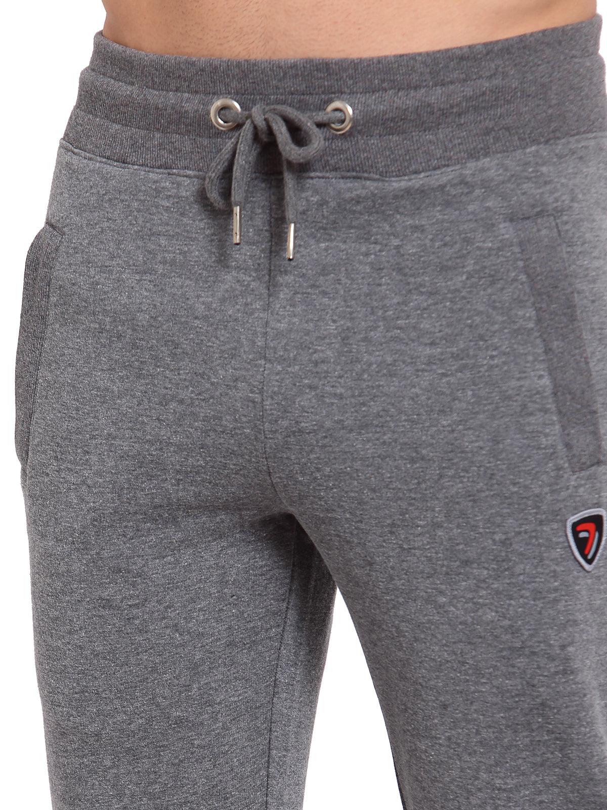 Sporto Anthra Melange Fleece Terry Joggers for Men