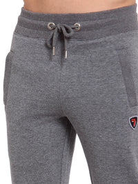 Sporto Anthra Melange Fleece Terry Joggers for Men