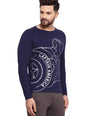 Sporto Men's Captain America Print T-shirt - Navy