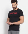 Sporto Men's Spider man Print T-Shirt - Black