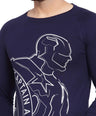 Sporto Men's Captain America Print T-shirt - Navy