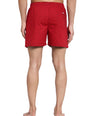 Sporto Men's Printed Boxer Shorts with Zipper -Red