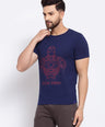 Sporto Men's Iron man Printed T-Shirt - Navy