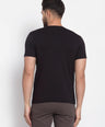 Sporto Men's Iron man Printed T-Shirt - Black