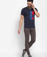 Sporto Men's Spider man Print T-Shirt - Navy