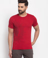 Sporto Men's Iron man Printed T-Shirt - Red