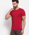 Sporto Men's Iron man Printed T-Shirt - Red
