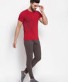 Sporto Men's Iron man Printed T-Shirt - Red