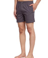 Sporto Men's Solid Boxer Shorts with Zipper - Charcoal