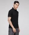 Sporto Men's Solid Polo T-Shirt - Black