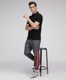 Sporto Men's Solid Polo T-Shirt - Black