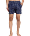 Sporto Men's Printed Boxer Shorts with Zipper -Navy