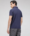 Sporto Men's Solid Polo T-Shirt - Peacoat
